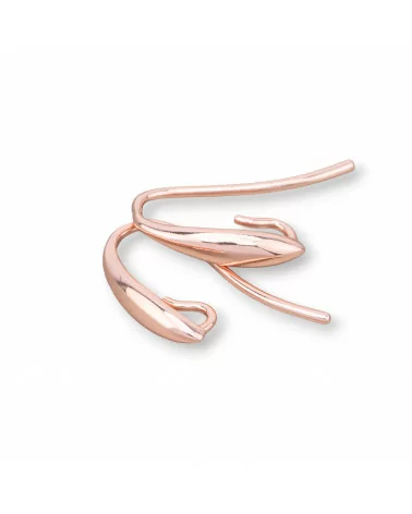 Base Per Orecchini Di Argento 925 Monachella A Goccia 4,5x16mm 4 Paia Oro Rosa-BASI DI ARGENTO 925 | Worldofjewel.com