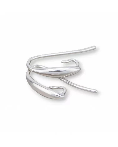 Base Per Orecchini Di Argento 925 Monachella A Goccia 4,5x16mm 4 Paia Rodiato-BASI DI ARGENTO 925 | Worldofjewel.com