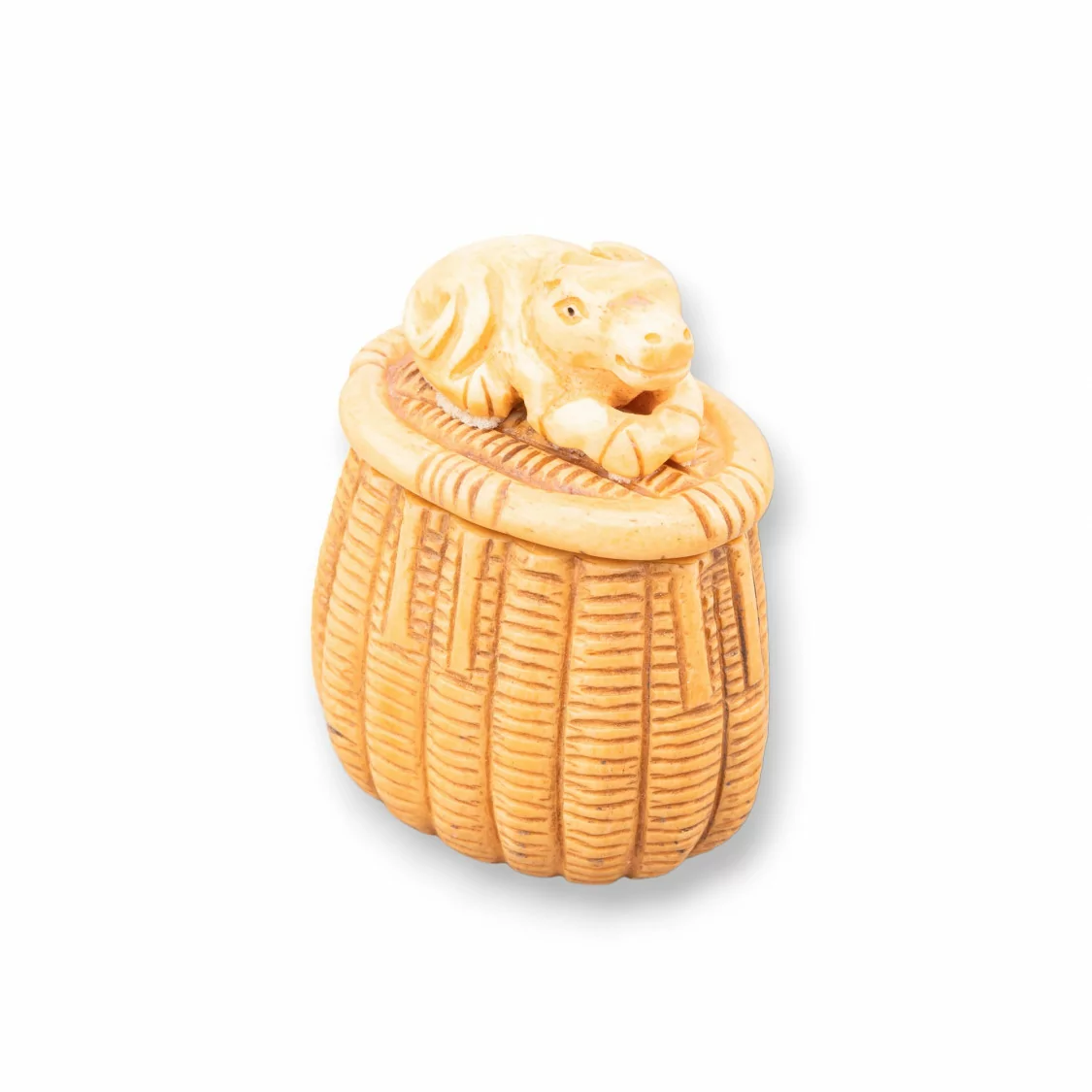 Oggettistica Netsuke di Osso Inciso a Mano 1pz 40x55mm-NETSUKE DI OSSO | Worldofjewel.com