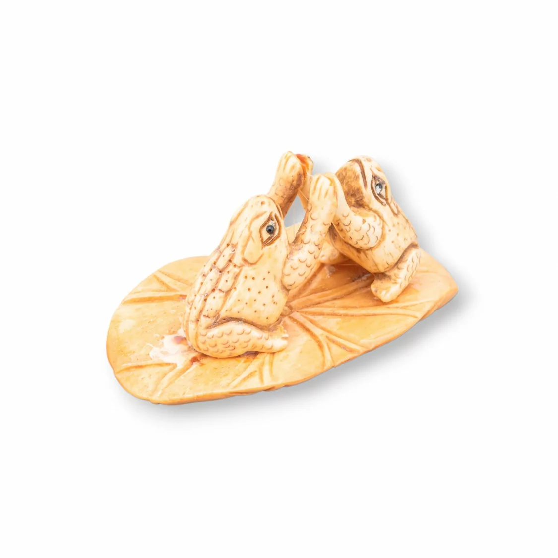 Oggettistica Netsuke di Osso Inciso a Mano 1pz 70x35mm-NETSUKE DI OSSO | Worldofjewel.com