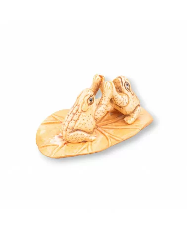 Oggettistica Netsuke di Osso Inciso a Mano 1pz 70x35mm-NETSUKE DI OSSO | Worldofjewel.com