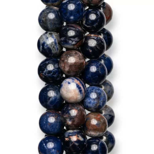 Sodalite Grezzo Tondo Liscio 10mm Rossiccio-SODALITE | Worldofjewel.com