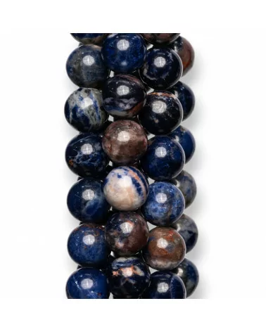 Sodalite Grezzo Tondo Liscio 10mm Rossiccio-SODALITE | Worldofjewel.com