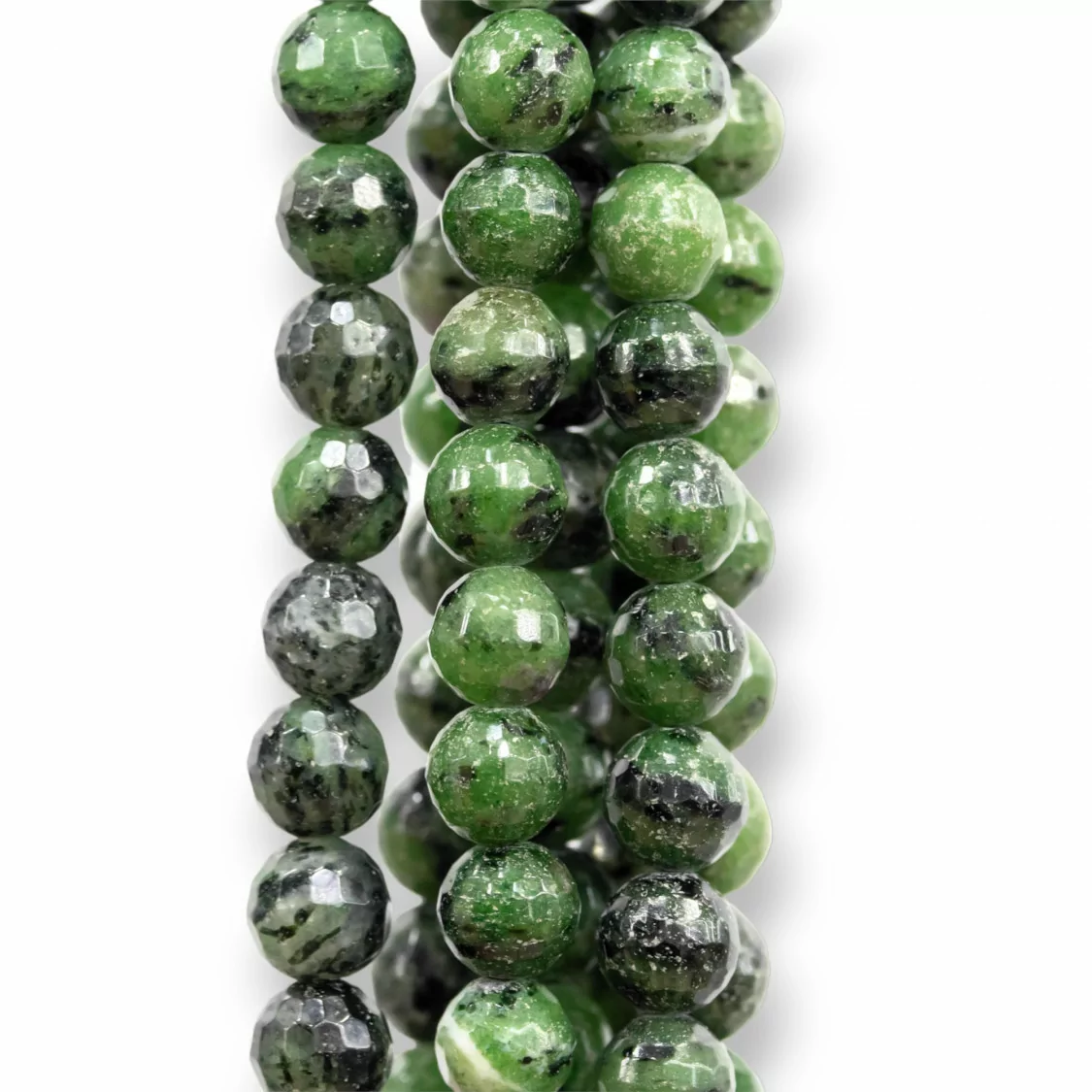 Rubizoisite Verde Perlina Tonda Sfaccettata 8mm-RUBIZOISITE | Worldofjewel.com