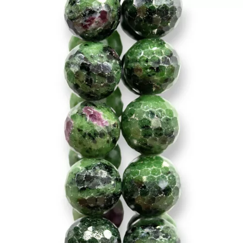 Rubizoisite Verde Perlina Tonda Sfaccettata 13mm-RUBIZOISITE | Worldofjewel.com