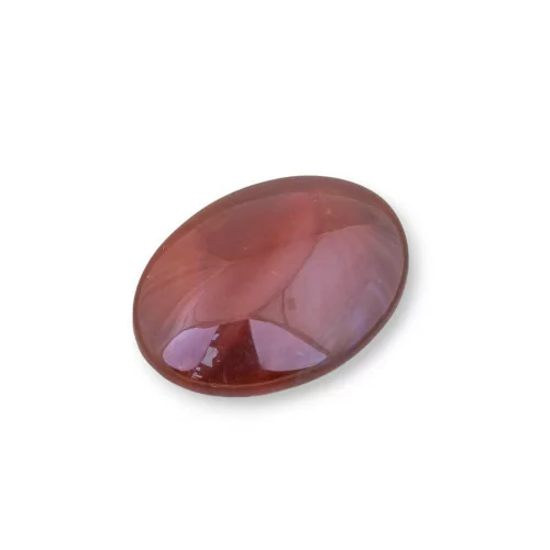 Componente Cabochon Grande Ovale 20x30mm 4pz Agata Rossa- CABOCHON GRANDI | Worldofjewel.com