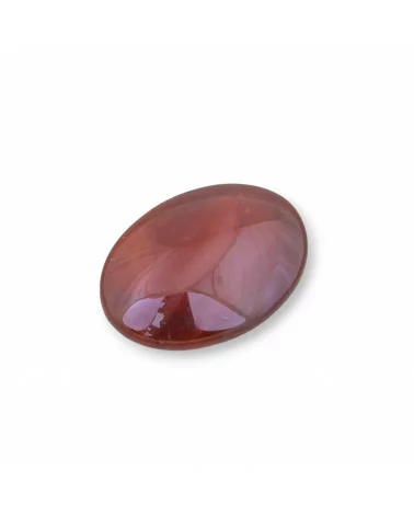 Componente Cabochon Grande Ovale 20x30mm 4pz Agata Rossa- CABOCHON GRANDI | Worldofjewel.com