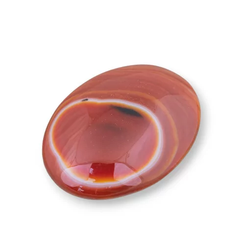 Componente Cabochon Grande Ovale 30x40mm 2pz Agata Rossa- CABOCHON GRANDI | Worldofjewel.com