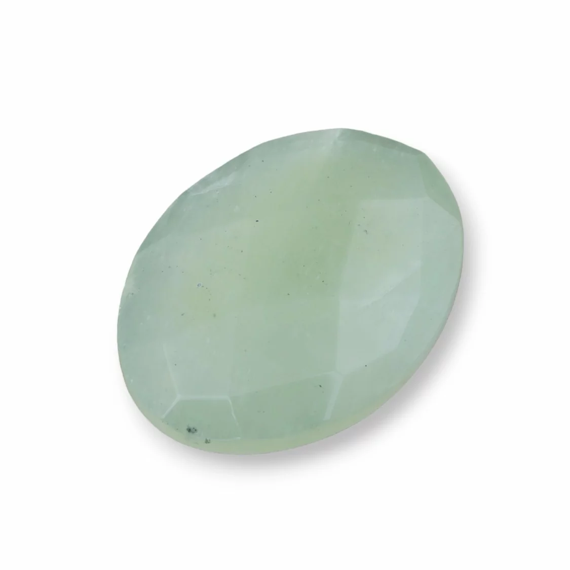 Componente Cabochon Grande Ovale Sfaccettato 30x40mm 1pz New Jade- CABOCHON GRANDI | Worldofjewel.com