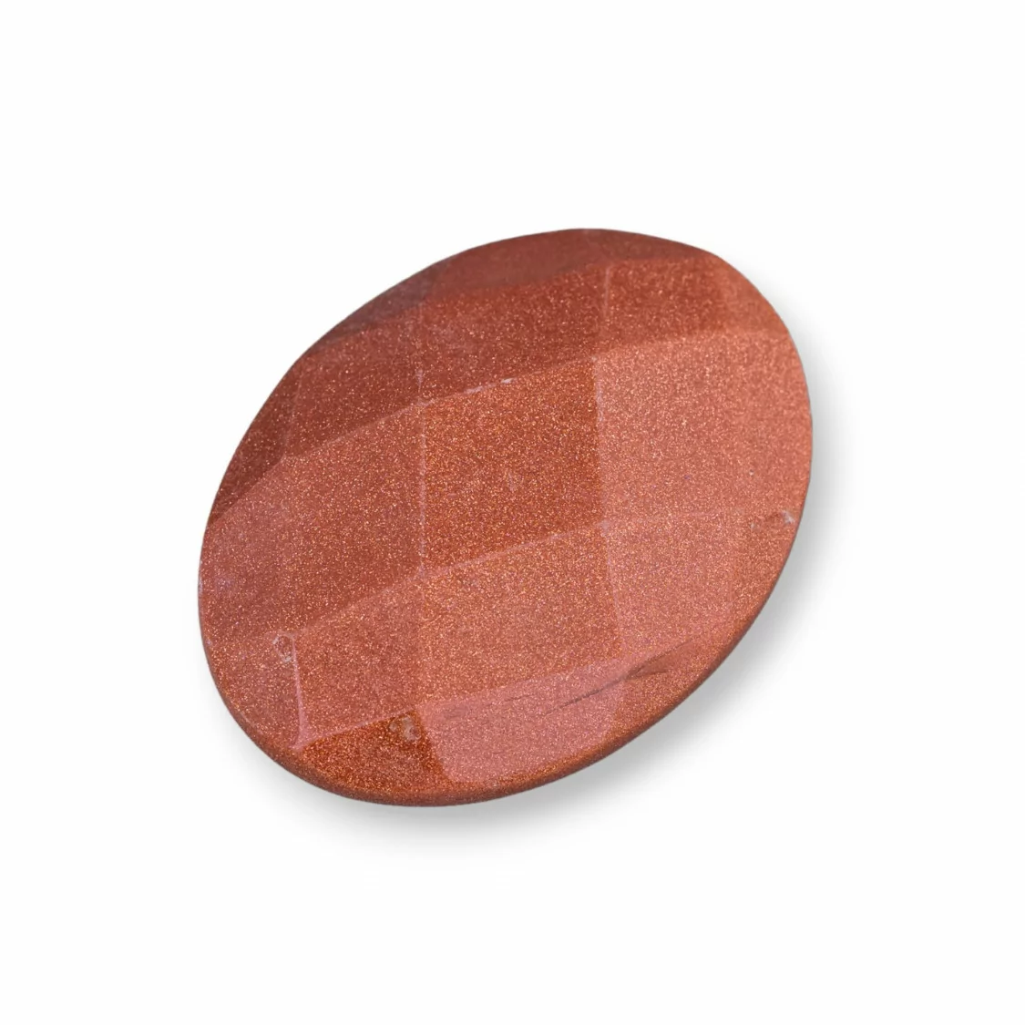 Componente Cabochon Grande Ovale Sfaccettato 30x40mm 1pz Pietra Del Sole- CABOCHON GRANDI | Worldofjewel.com