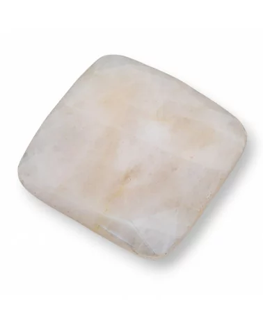 Componente Cabochon Grande Quadrato Sfaccettato 40mm 1pz Calcite- CABOCHON GRANDI | Worldofjewel.com