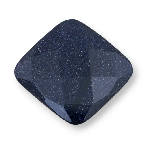 Componente Cabochon Grande Quadrato Sfaccettato 40mm 1pz Pietra Del Sole Blu- CABOCHON GRANDI | Worldofjewel.com