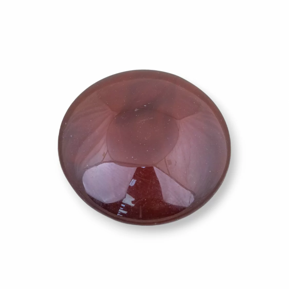 Componente Cabochon Grande Tondo 30mm 3pz Agata Rossa- CABOCHON GRANDI | Worldofjewel.com