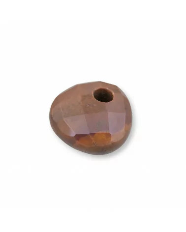 Componente Creola Triangolo Plettro Sfaccettato 25mm Spessore 12mm 3pz Agata Indiana-COMPONENTI DI PIETRE DURE | Worldofjewel.com