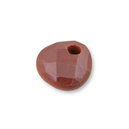 Componente Creola Triangolo Plettro Sfaccettato 25mm Spessore 12mm Pietra Del Sole 3pz-COMPONENTI DI PIETRE DURE | Worldofjewel.com