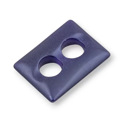 Componente Creola Rettangolo 26x35mm 3pz Giada Viola-COMPONENTI DI PIETRE DURE | Worldofjewel.com