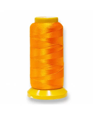 Filo di Nylon Cotone Per Infilatura Di Perle E Pietre A Nodini 100 Metri 1pz Arancio-FILO DI NYLON | Worldofjewel.com