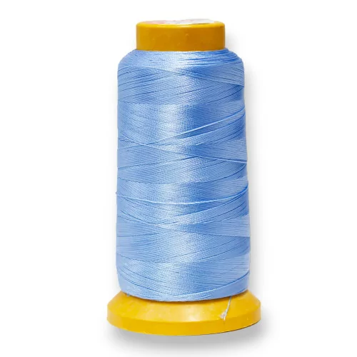 Filo di Nylon Cotone Per Infilatura Di Perle E Pietre A Nodini 100 Metri 1pz Azzurro-FILO DI NYLON | Worldofjewel.com