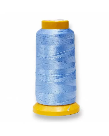 Filo di Nylon Cotone Per Infilatura Di Perle E Pietre A Nodini 100 Metri 1pz Azzurro-FILO DI NYLON | Worldofjewel.com