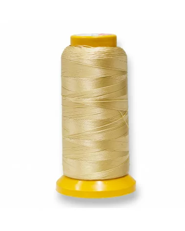 Filo di Nylon Cotone Per Infilatura Di Perle E Pietre A Nodini 100 Metri 1pz Beige-FILO DI NYLON | Worldofjewel.com