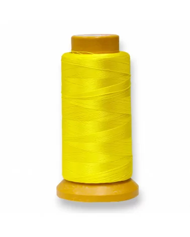 Filo di Nylon Cotone Per Infilatura Di Perle E Pietre A Nodini 100 Metri 1pz Giallo-FILO DI NYLON | Worldofjewel.com