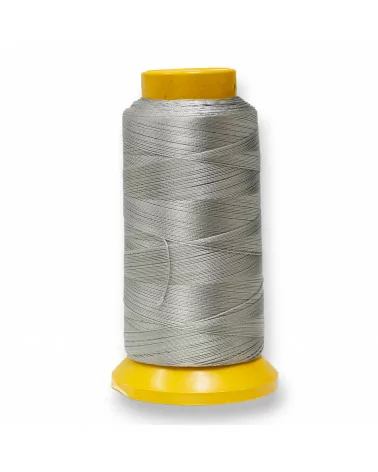 Filo di Nylon Cotone Per Infilatura Di Perle E Pietre A Nodini 100 Metri 1pz Grigio-FILO DI NYLON | Worldofjewel.com