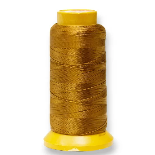 Filo di Nylon Cotone Per Infilatura Di Perle E Pietre A Nodini 100 Metri 1pz Marrone Chiaro-FILO DI NYLON | Worldofjewel.com