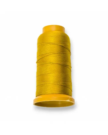 Filo di Nylon Cotone Per Infilatura Di Perle E Pietre A Nodini 100 Metri 1pz Senape-FILO DI NYLON | Worldofjewel.com