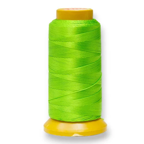 Filo di Nylon Cotone Per Infilatura Di Perle E Pietre A Nodini 100 Metri 1pz Verde Chiaro-FILO DI NYLON | Worldofjewel.com