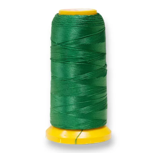 Filo di Nylon Cotone Per Infilatura Di Perle E Pietre A Nodini 100 Metri 1pz Verde Smeraldo-FILO DI NYLON | Worldofjewel.com