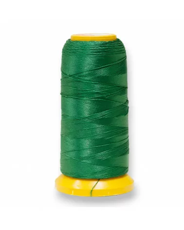 Filo di Nylon Cotone Per Infilatura Di Perle E Pietre A Nodini 100 Metri 1pz Verde Smeraldo-FILO DI NYLON | Worldofjewel.com