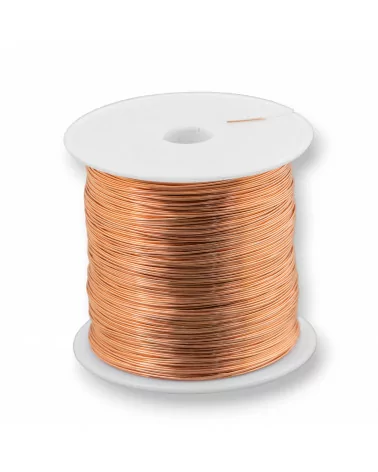 Filo di Ottone Modellabile Protetto Contro Ossidatura Misura 0,4mm 250gr Oro Rosa-FILI DI OTTONE E BRONZO | Worldofjewel.com