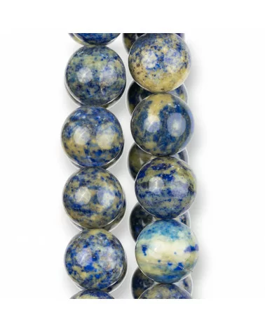 Lapislazzuli Blu Grezzo Tondo Liscio 16mm Giallo-LAPISLAZZULI BLU GREZZO | Worldofjewel.com