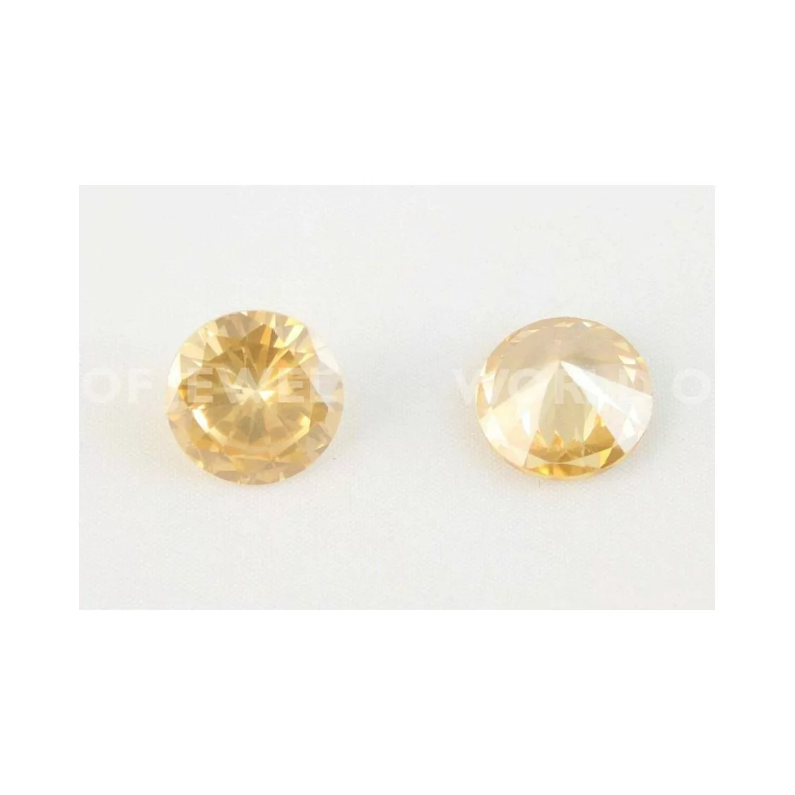 Zirconi Taglio Brillante 07,5x4mm 10pz Champagne- | Worldofjewel.com