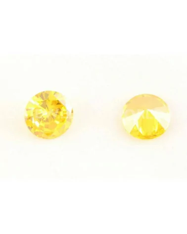 Zirconi Taglio Brillante 07,5x4mm 10pz Citrino- | Worldofjewel.com