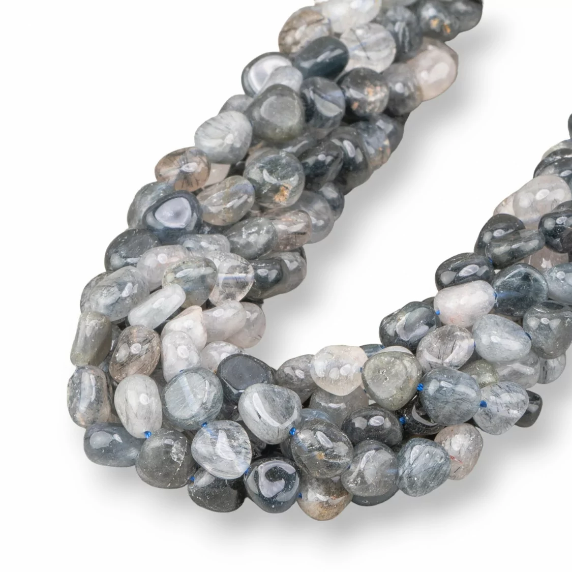 Iolite Grigio Sasso Burattato 8x10mm-IOLITE | Worldofjewel.com