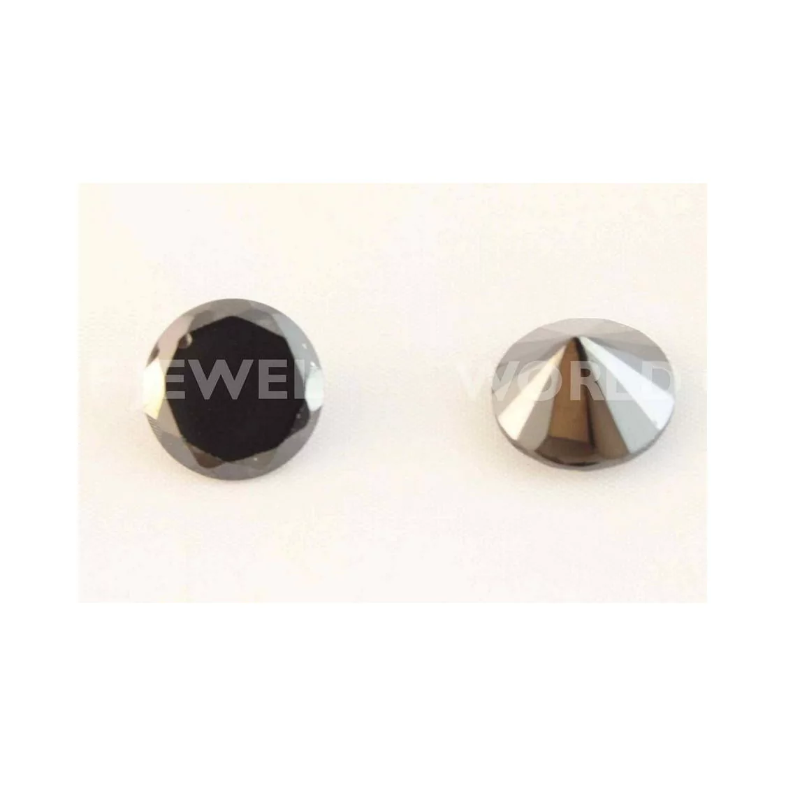 Zirconi Taglio Brillante 10x5mm 10pz Jet- | Worldofjewel.com