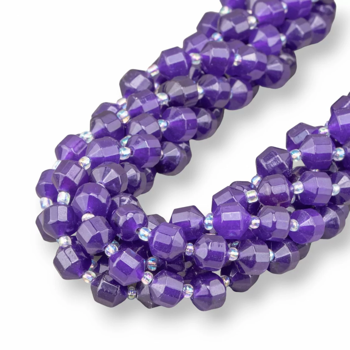 Giada Viola Ball Taglio Cilindrico Sfaccettato 9x10mm-GIADA VIOLA | Worldofjewel.com