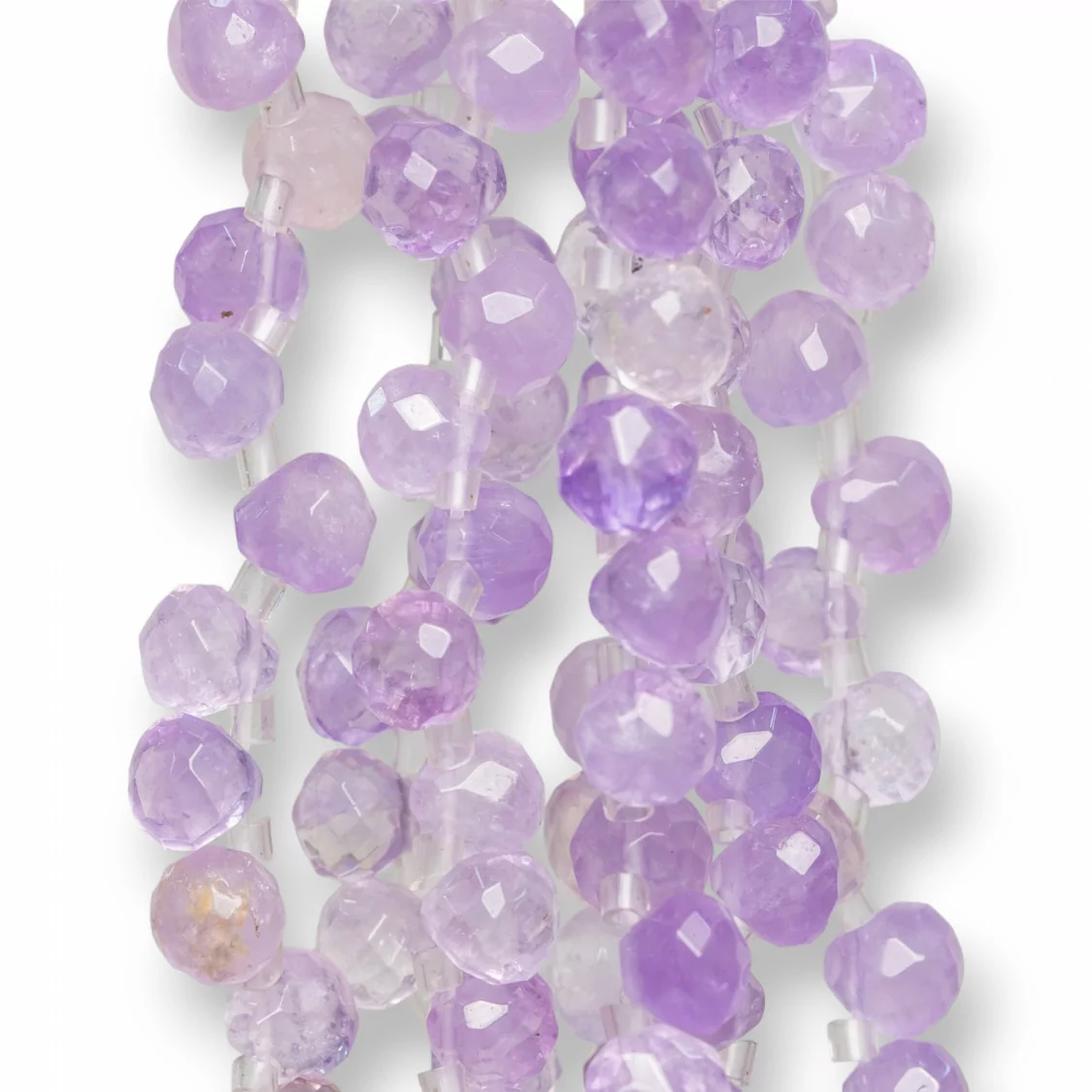 Ametista Lavanda Gocce Sfaccettate 7x7mm-AMETISTA LAVANDA | Worldofjewel.com