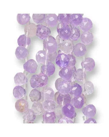 Ametista Lavanda Gocce Sfaccettate 7x7mm-AMETISTA LAVANDA | Worldofjewel.com