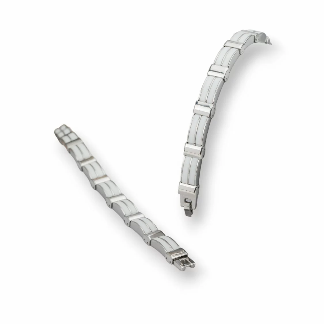 Bracciale Di Acciaio Larghezza 10mm Mod35536 Bianco-BRACCIALI UOMO | Worldofjewel.com