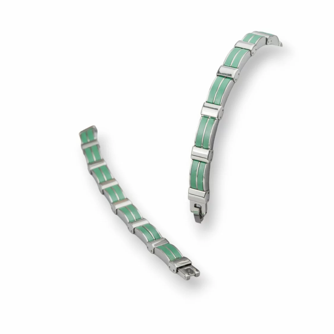 Bracciale Di Acciaio Larghezza 10mm Mod35536 Verde-BRACCIALI UOMO | Worldofjewel.com