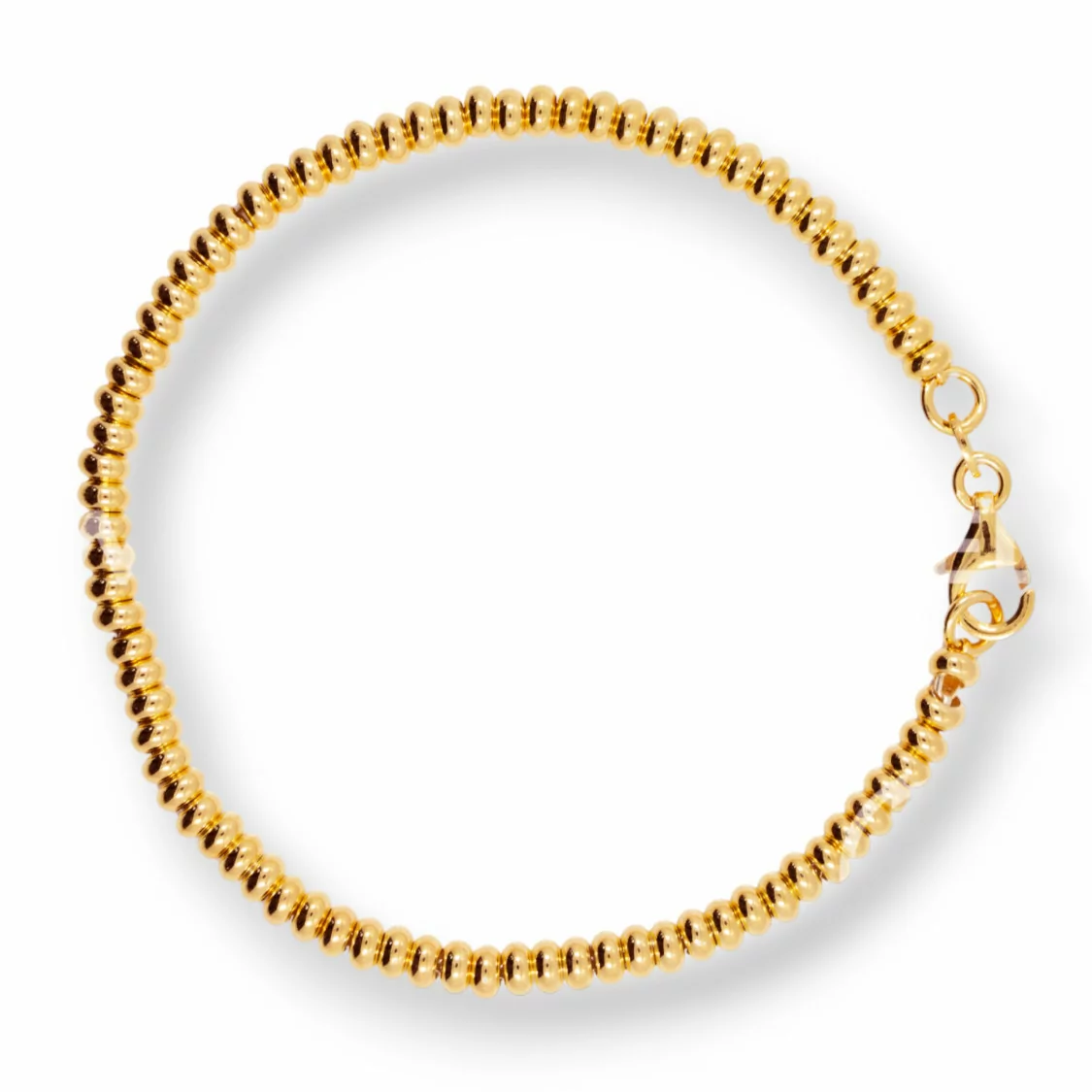 Bracciali Di Argento 925 Con Rondelle 3mm Leggere Oro Rosa Con Passivazione 4pz-BRACCIALI DI ARGENTO 925 | Worldofjewel.com