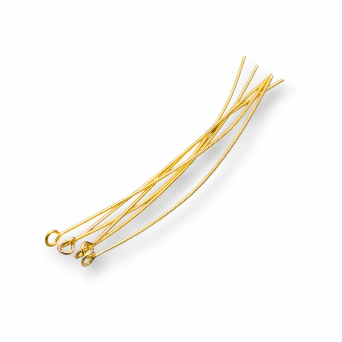 Chiodini Spilli Di Ottone Testa Asola Anellino 80mm Filo 0,70mm 1 kg Dorato-CHIODINI A OCCHIELLO | Worldofjewel.com