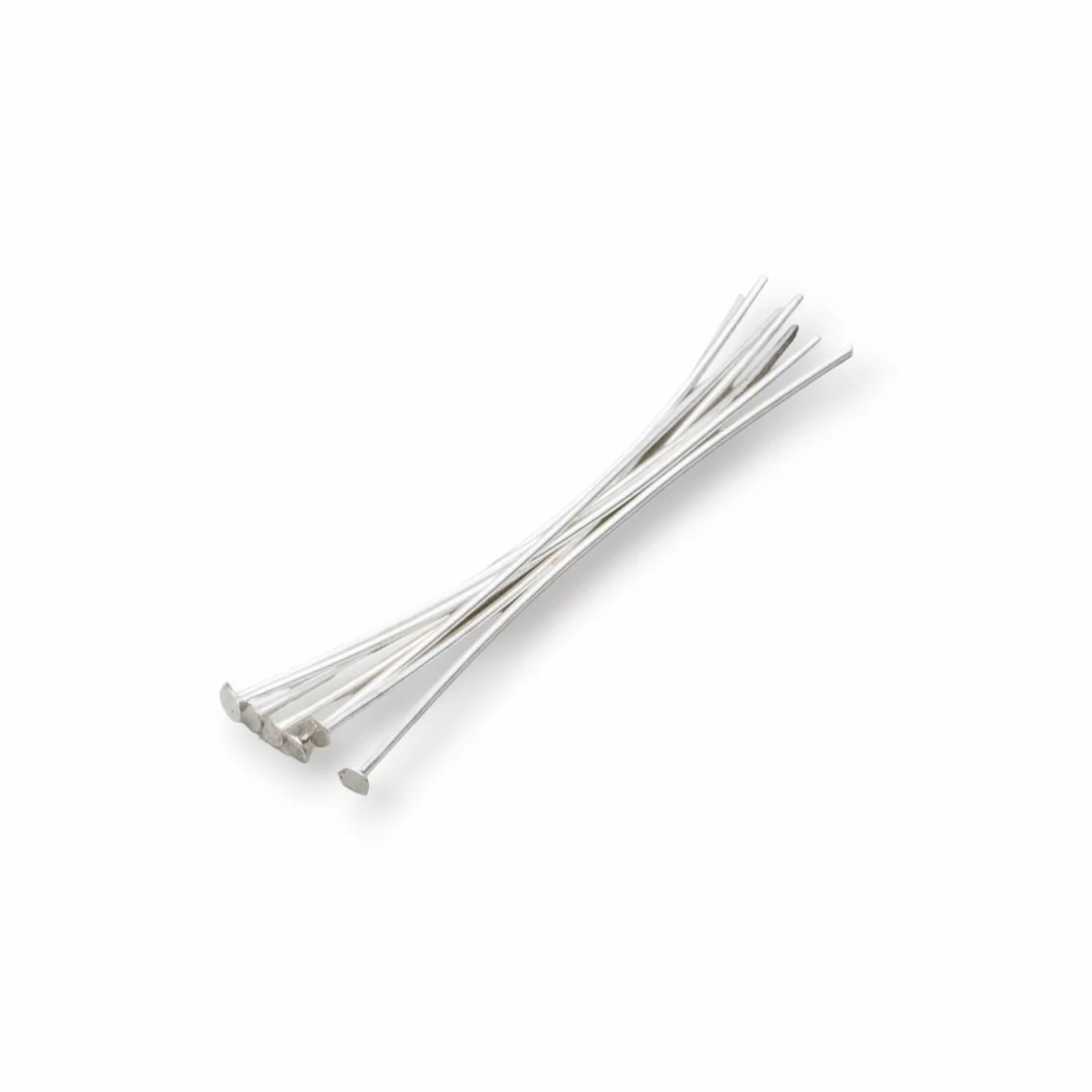 Chiodini Spilli Di Ottone Testa Piatta 50mm Filo 0,7mm 1 kg Argentato-CHIODINI A TESTA PIATTA | Worldofjewel.com