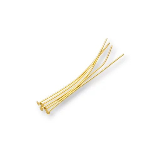 Chiodini Spilli Di Ottone Testa Piatta 50mm Filo 0,7mm 1 kg Dorato-CHIODINI A TESTA PIATTA | Worldofjewel.com