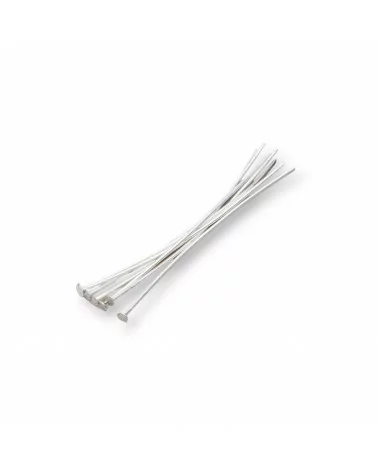 Chiodini Spilli Di Ottone Testa Piatta 70mm Filo 0,7mm 1 kg Argentato-CHIODINI A TESTA PIATTA | Worldofjewel.com