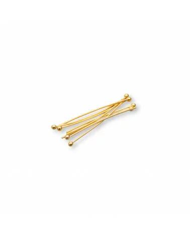 Chiodini Spilli Di Ottone Testa Tonda Pallina 0,7x50mm 1 kg Dorato-CHIODINI A PALLINA | Worldofjewel.com