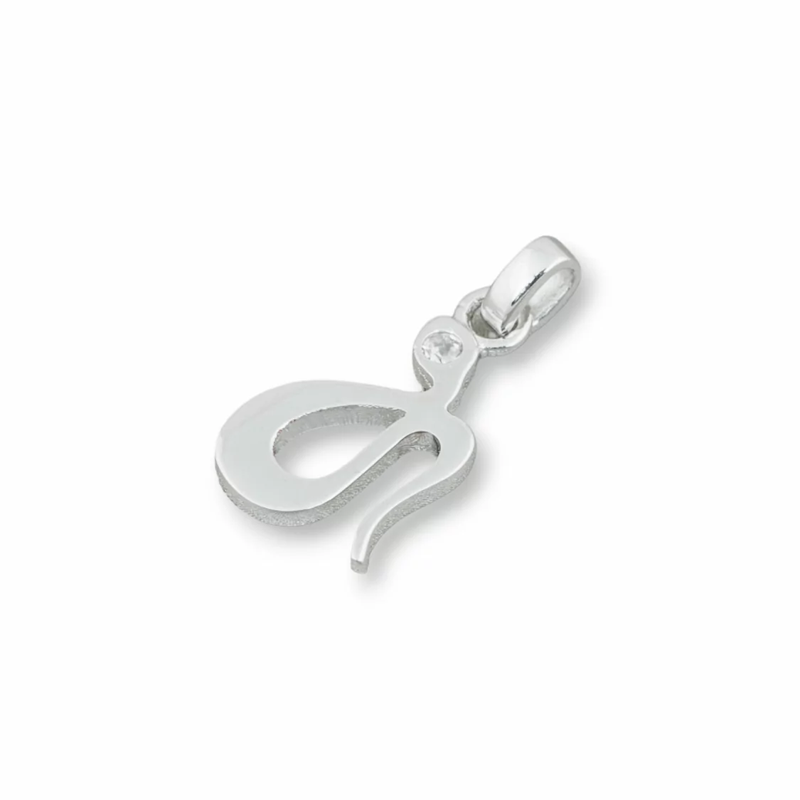 Ciondolo Pendente Di Argento 925 Serpente Con Zircone Rodiato Lucido 8x18mm 6pz-ARGENTO 925 DESIGN ITALY | Worldofjewel.com