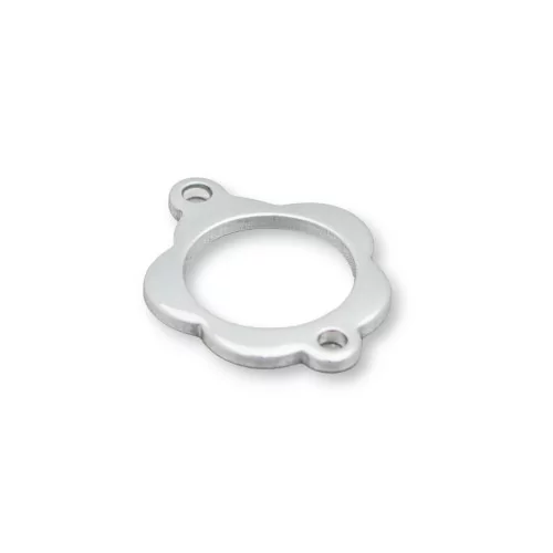 Componente Di Acciaio Fiore Forato 15mm 120pz-CONNETTORI LISCI | Worldofjewel.com